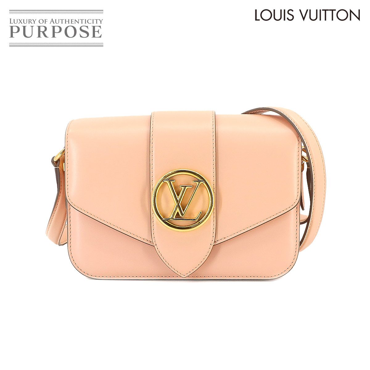 未使用 展示品 ルイ ヴィトン LOUIS VUITTON LV PONT 9 ポンヌフ ショルダー バッグ レザー ローズヒマラヤ M57325  90222959 - メルカリ