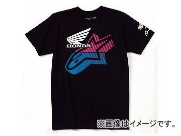 2輪 ホンダライディングギア ×alpinestars EMERGE T-SHIRTS ブラック 選べる2サイズ