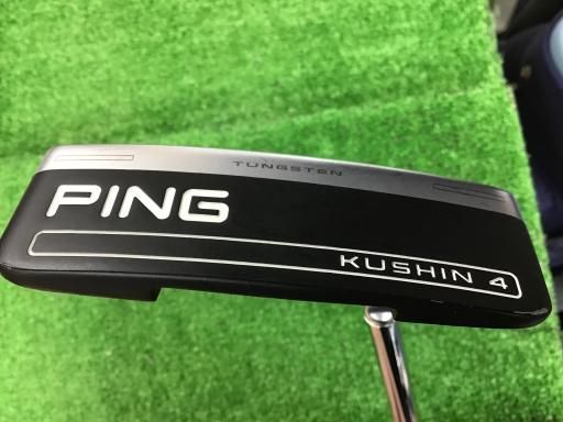 ピン　PING KUSHIN 4パター ヘッドカバー付き【33】 ピン PING KUSHIN 4パター ヘッドカバー付き【33】メンズ用 右用 中古