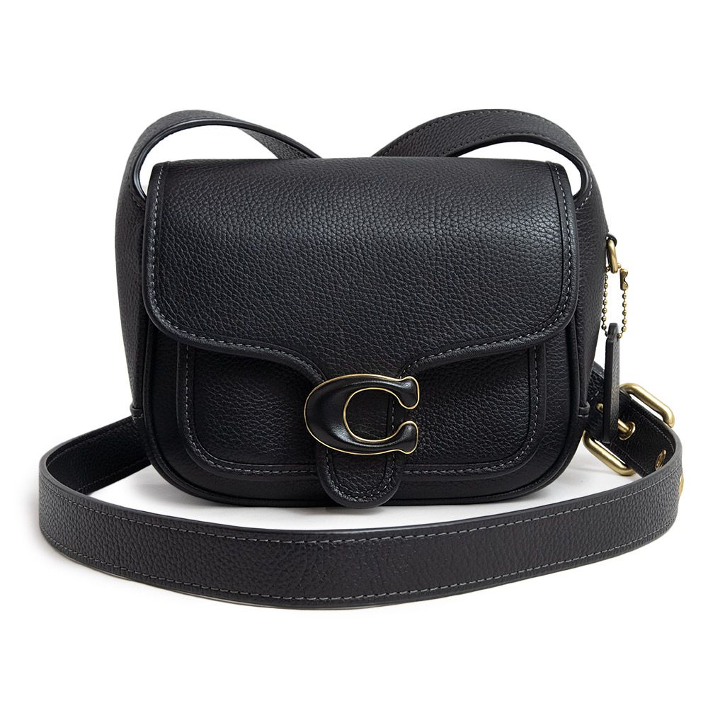 COACH 斜め掛け レザー ブラック 黒 アンティークゴールド金具 COACH 斜め掛け レザー ブラック 黒 アンティークゴールド金具