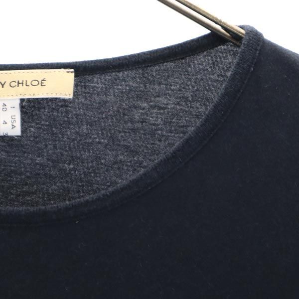 SEE BY CHLOE - シーバイクロエ 長袖 Tシャツ F 36 ブラック SEE BY CHLOE ロンT レディース シーバイクロエ プリント 長袖 Tシャツ F 36 ブラック SEE BY