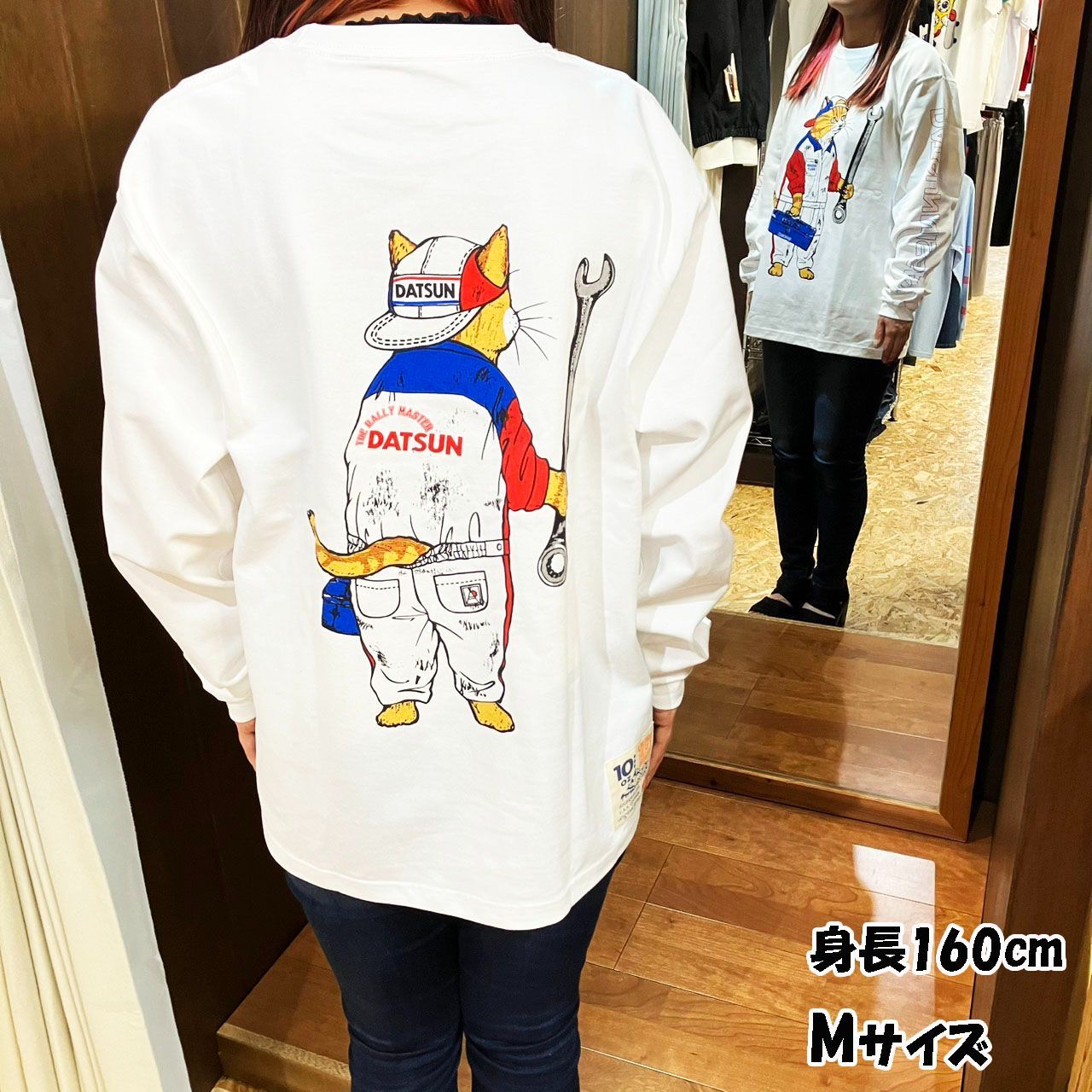 日産 × go slow caravan / コラボ ロンT NISSAN × go slow caravan 超ヘビー USA/C RALLY メカニック 猫