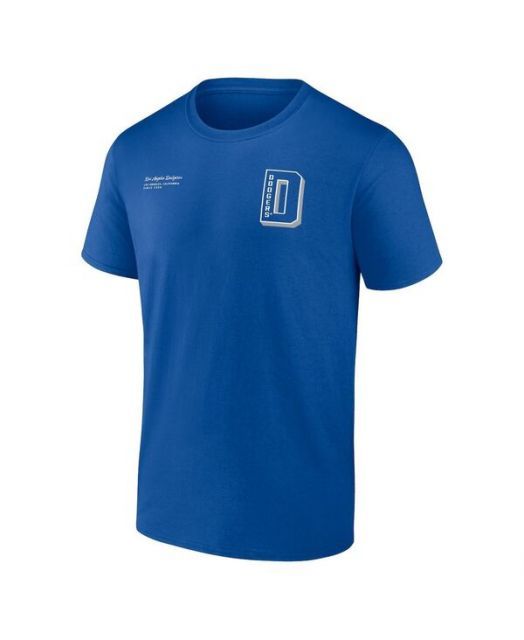 【送料無料】 ファナティクス メンズ Tシャツ トップス Men's Royal Los Angeles Dodgers Split Zone T-Shirt Royal