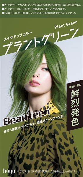 まとめ買い-27点セット ビューティーン メイクアップカラー プラントグリーン ホーユー ヘアカラー 黒髪用