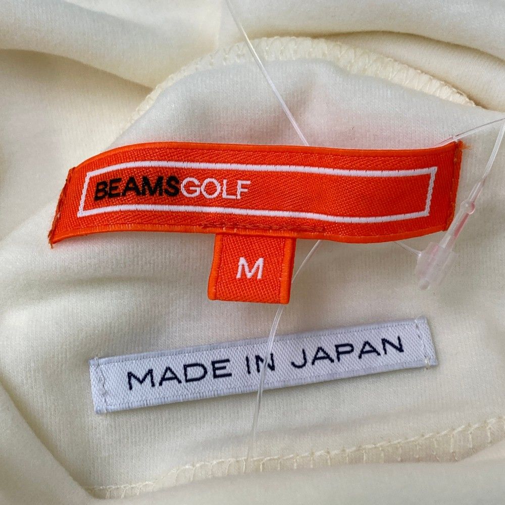 サイズ：M BEAMS GOLF ビームスゴルフ  タートルネック 長袖Tシャツ  ホワイト系 [240101452638] ゴルフウェア メンズ ストスト サイズ：M BEAMS GOLF ビームスゴルフ タートルネック 長袖T