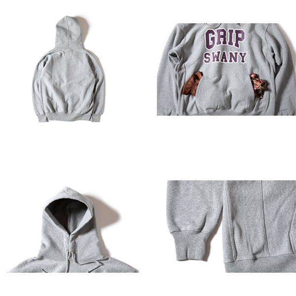 グリップスワニー GRIP SWANY パーカー GS ROGO HOODIE 22 GSC-50 （杢