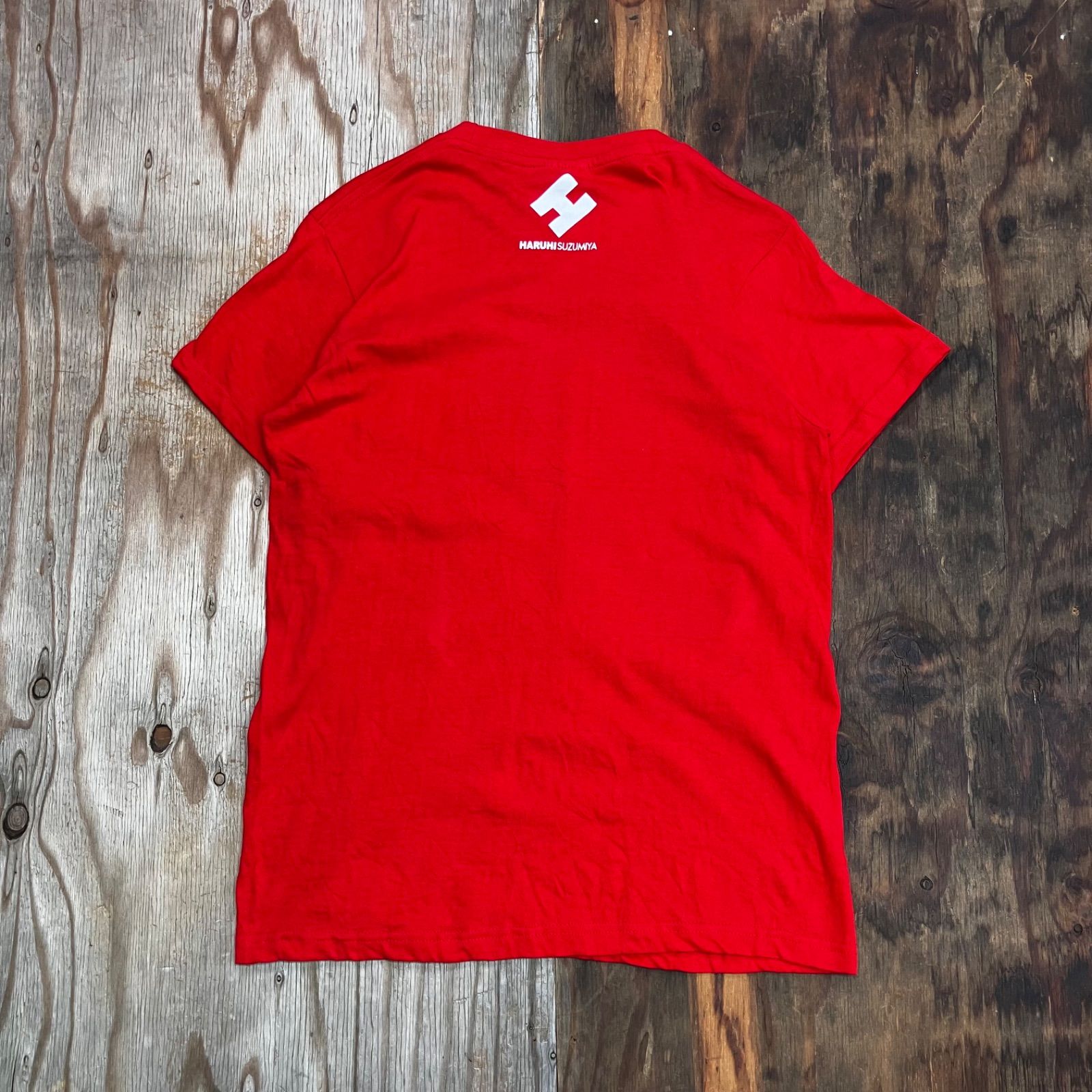 HARUHI SUZUMIYA 涼宮ハルヒ Tシャツ レッド 月刊少年エース