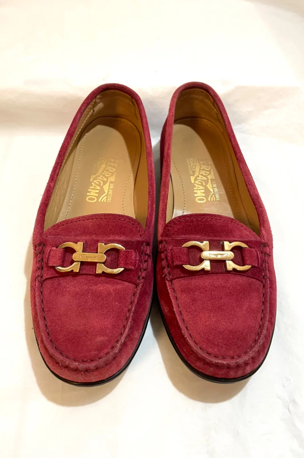 フェラガモ ローファー レッド FERRAGAMO（フェラガモ） ローファー