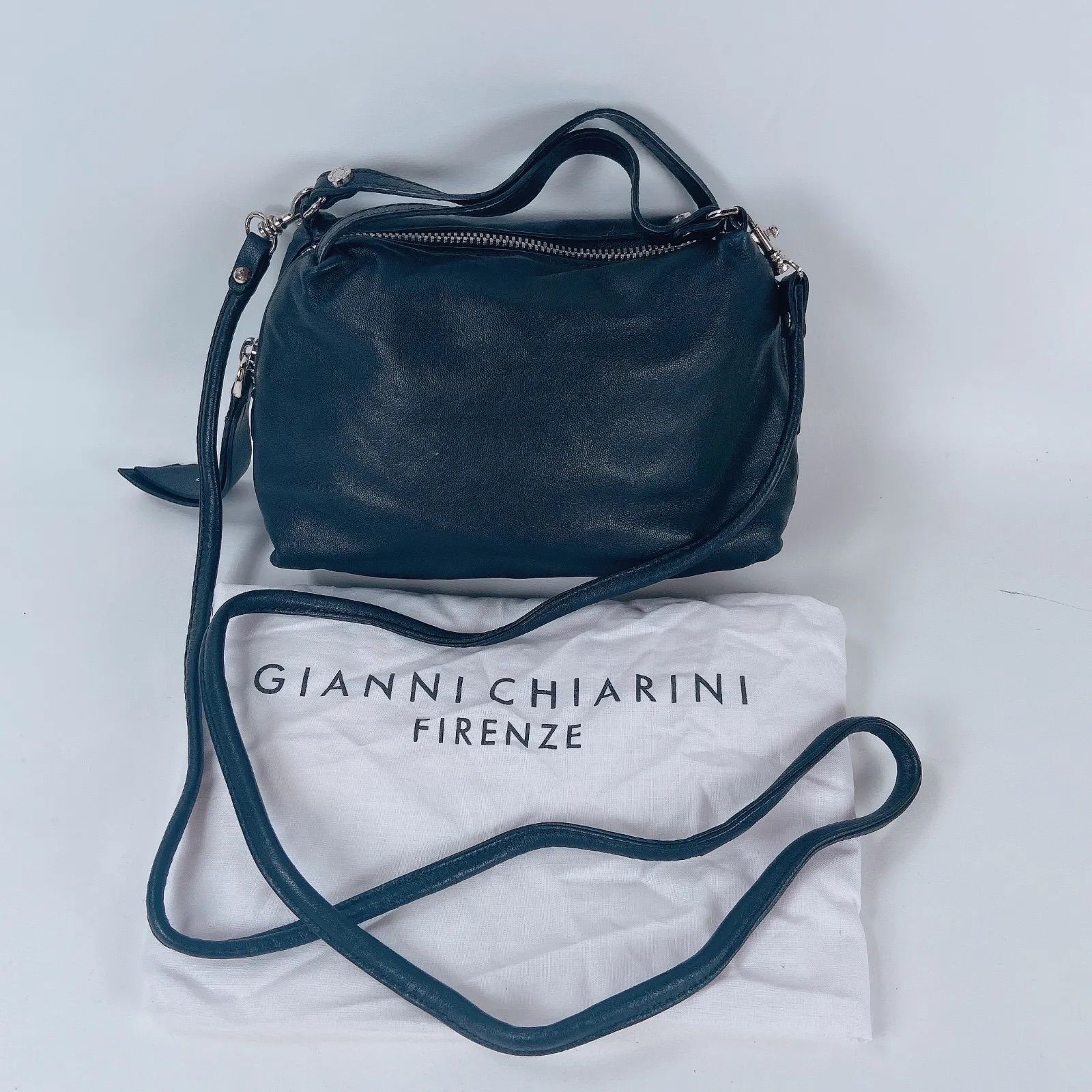 GIANNI CHIARINI ジャンニキャリーニ 2way ショルダーバッグ ブラック