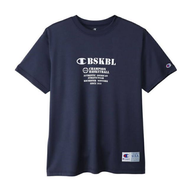 HANES ヘインズ SHORT SLEEVE T-S ネイビー Mサイズ C3-XB341 370 | スポーツ 運動 服 衣類 ウエア ウェア トップス ショートスリーブ Tシャツ 半袖 着心地 デザイン 刺繍 吸汗速乾 抗菌防臭 機能性 ブラ