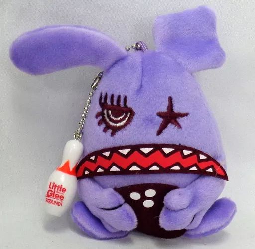 [Used] Key Holder Mascot (Female) Manaka Little Glee Fluffy Colo Mascot (Purple) “Little Glee Monster x Round1” Bowling Karaoke Challenge Achievement Prize