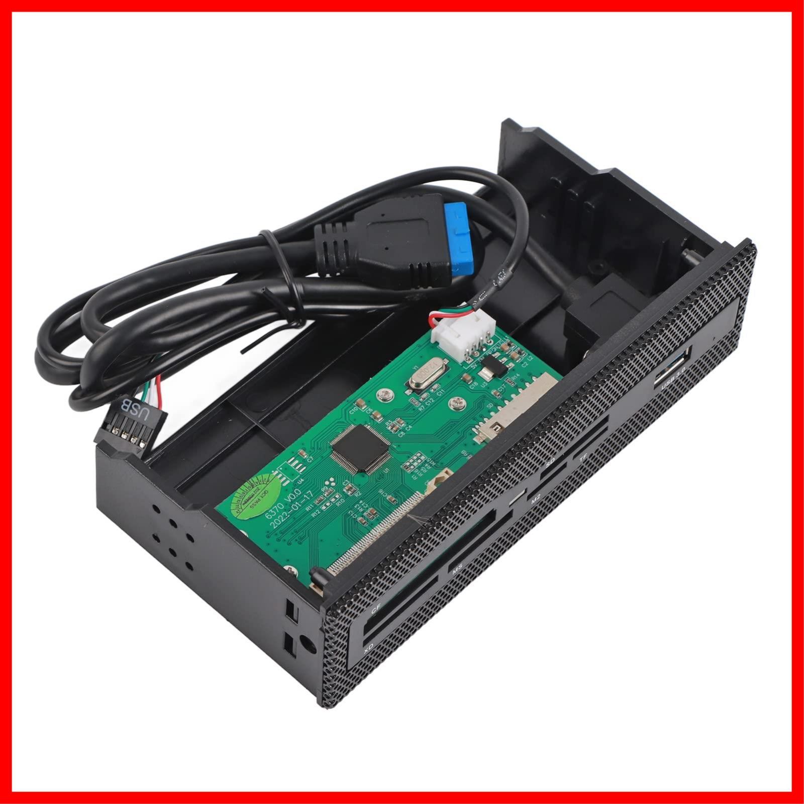 【迅速発送】内蔵カードリーダー Bewinner PCフロントパネル USB 3.0ポート M2 SD MS XD CF TFカード ダッシュボード 超耐久 多機能 高速度 内部メモリカードリーダー