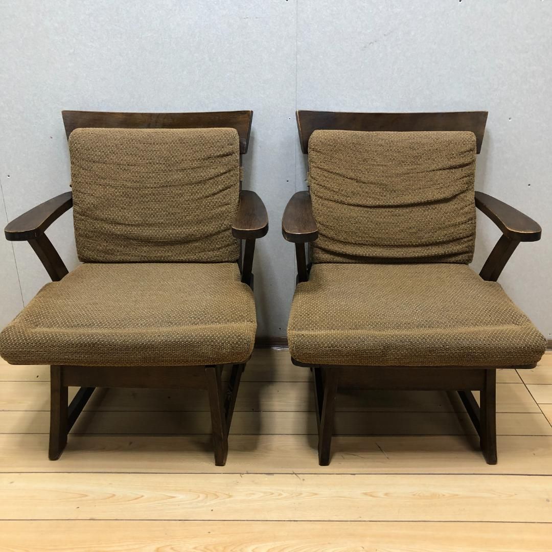 ダイニングチェア 回転式 木製椅子 アームチェア 和モダン ダイニング