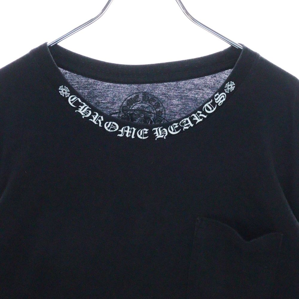 CHROME HEARTS (クロムハーツ) Neck Logo Floral Cross L/S Tee 