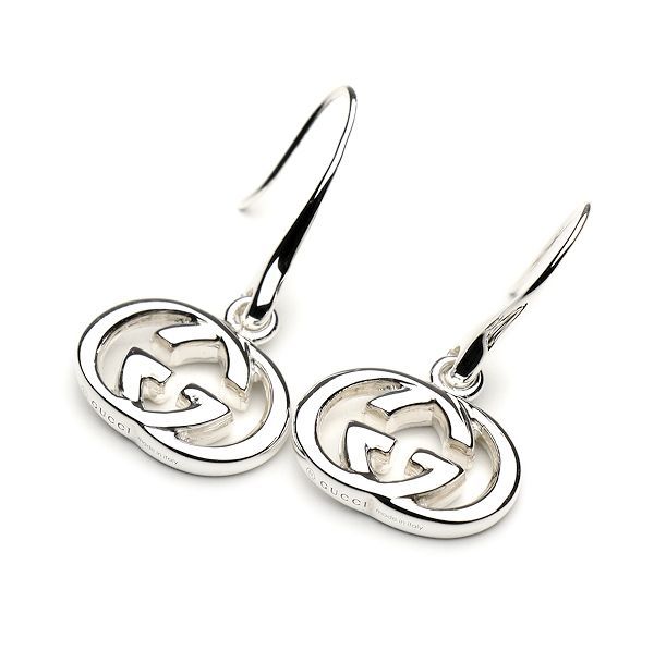 美品 GUCCI グッチ ピアス インターロッキング AG925 極美品 グッチ インターロッキングG ピアス Ag925 シルバー 両耳用