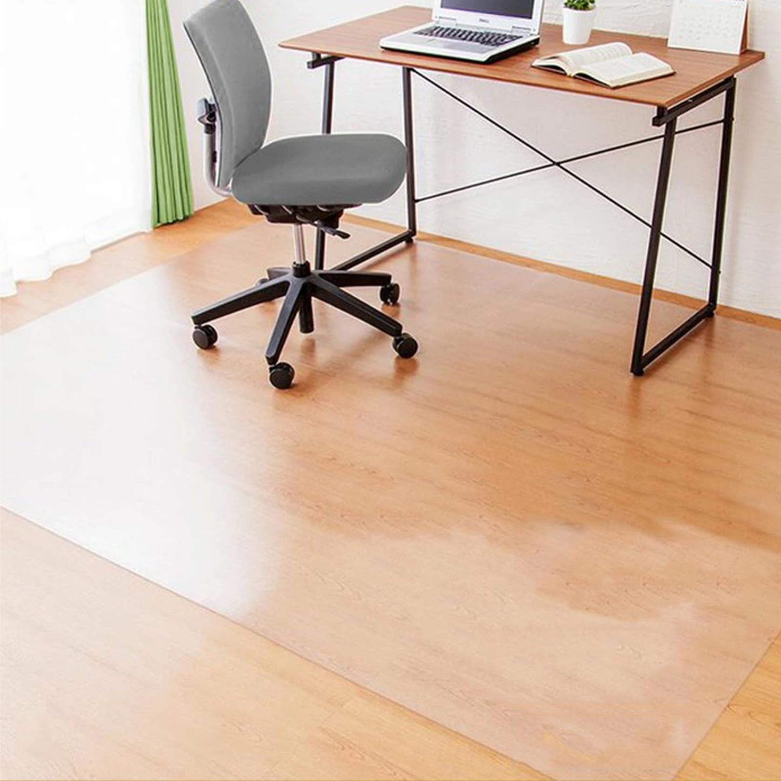 Bloomlover チェアマット 透明 130×160cm 床保護マット クリア 厚み1mm PVCマット 大型デスク足元マット 床傷防止 特大サイズ オフィス/食卓/フロア/畳/机下/椅子/床暖房対応 (130x160cm 1mm)