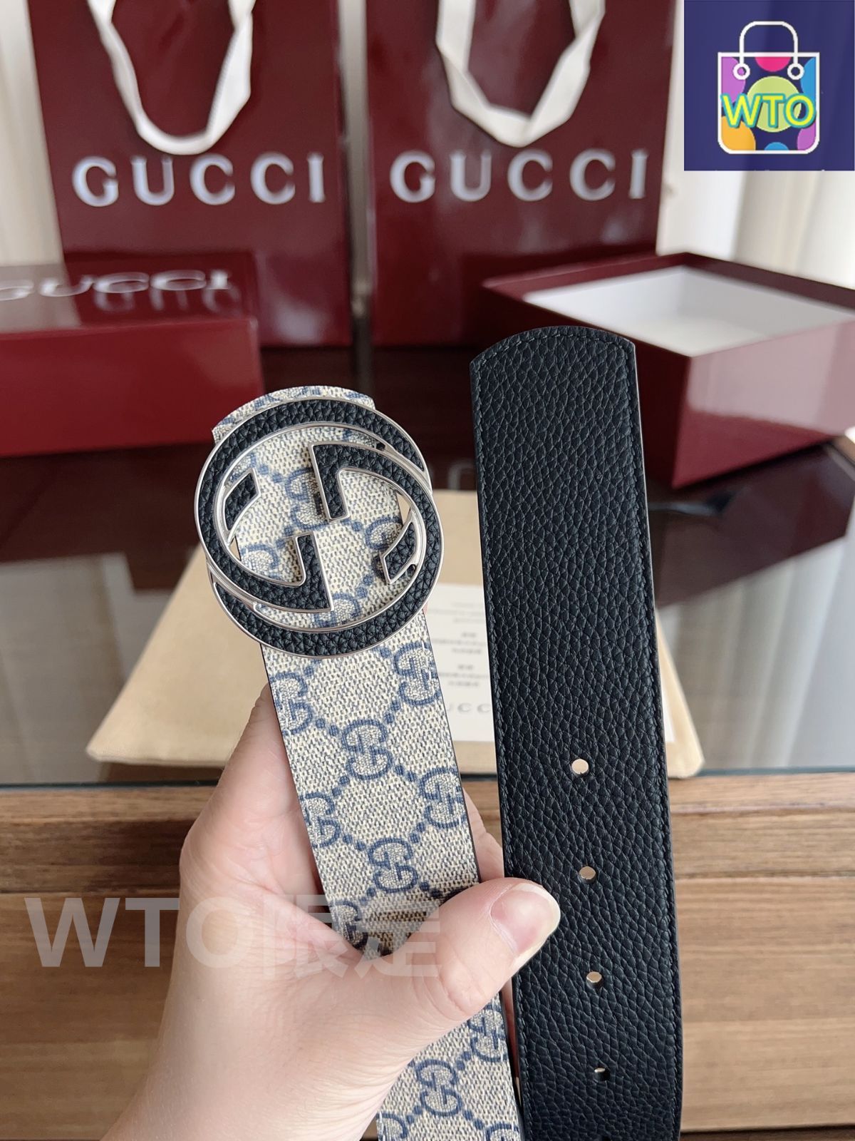 今日特価】Gucci ダブル G バックルニューベルト - メルカリ