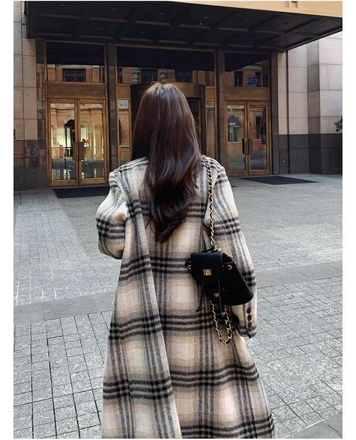 チェックオーバーサイズチェスターコート（ブラウン） l*z様 AMBUSH