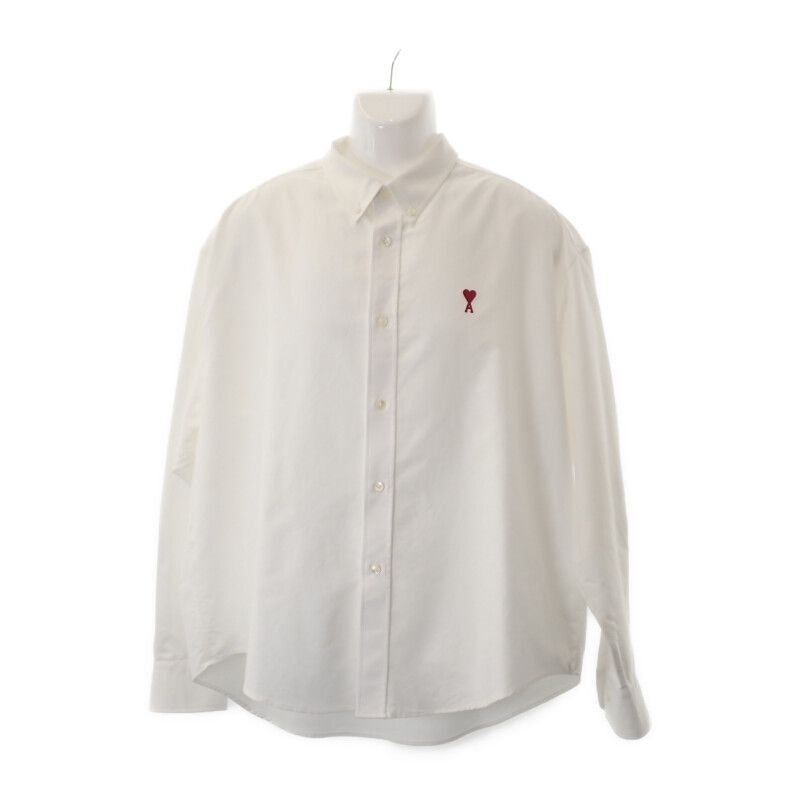 amiparis コットン シャツ 長袖 ホワイト 新品（【AMI PARIS