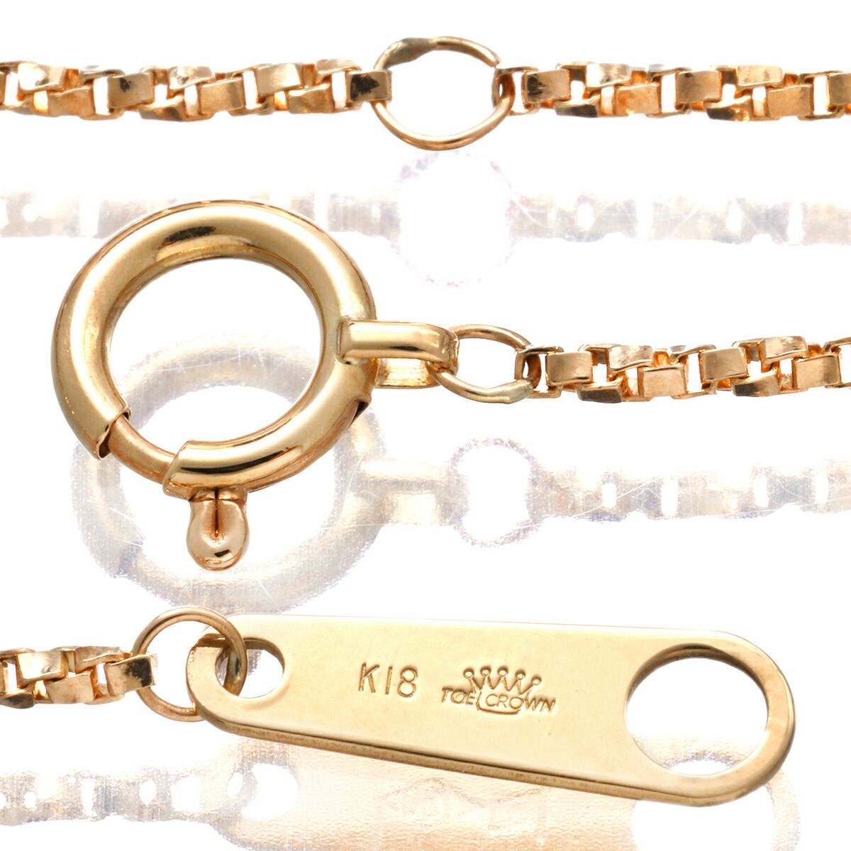 トーエイクラウン チェーンネックレス K18 TOEICROWN 中古 プレラブド  