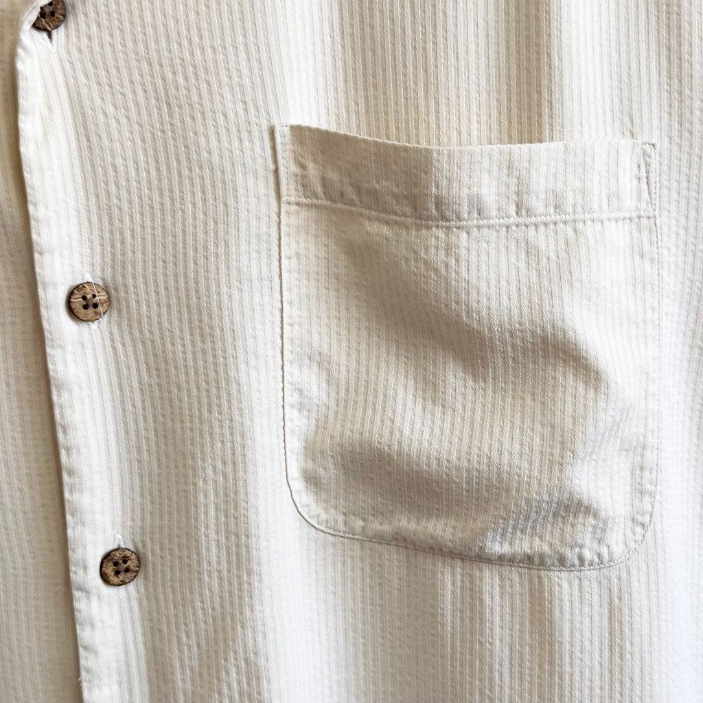 Tommy Bahama トミーバハマ シルクシャツ ストライプ ポケット