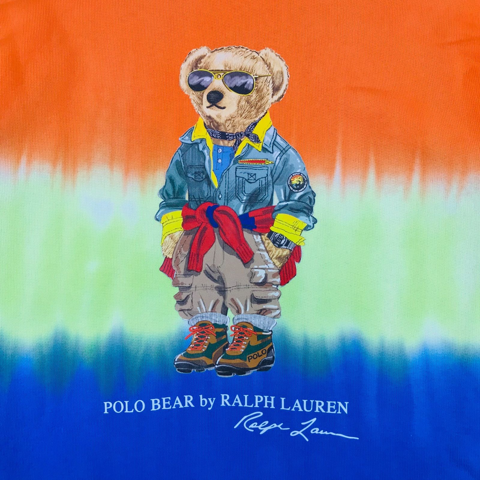美品☆POLO Ralph Lauren・ポロラルフローレン タイダイ ポロベアー 