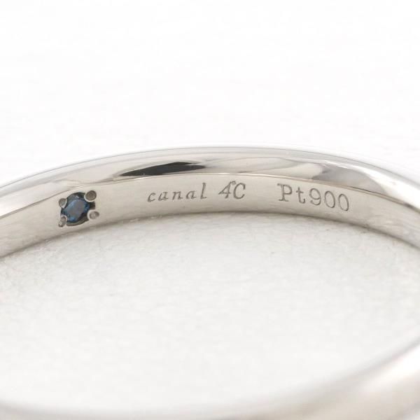 カナル4℃ PT900 リング 指輪 13号 ブルーダイヤ 総重量約3.5g