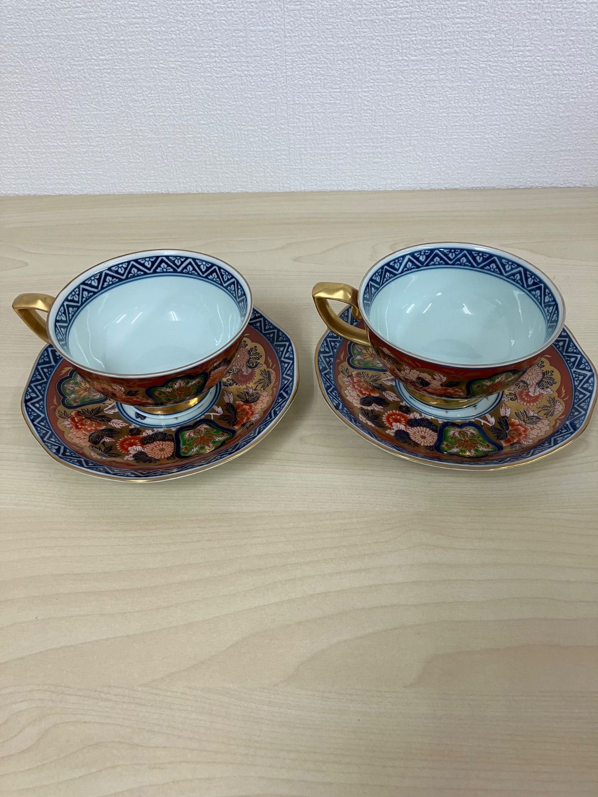 日肥其泉 昭和年製 カップ&ソーサー ゴールド 花柄 金 和柄 豪華 日肥