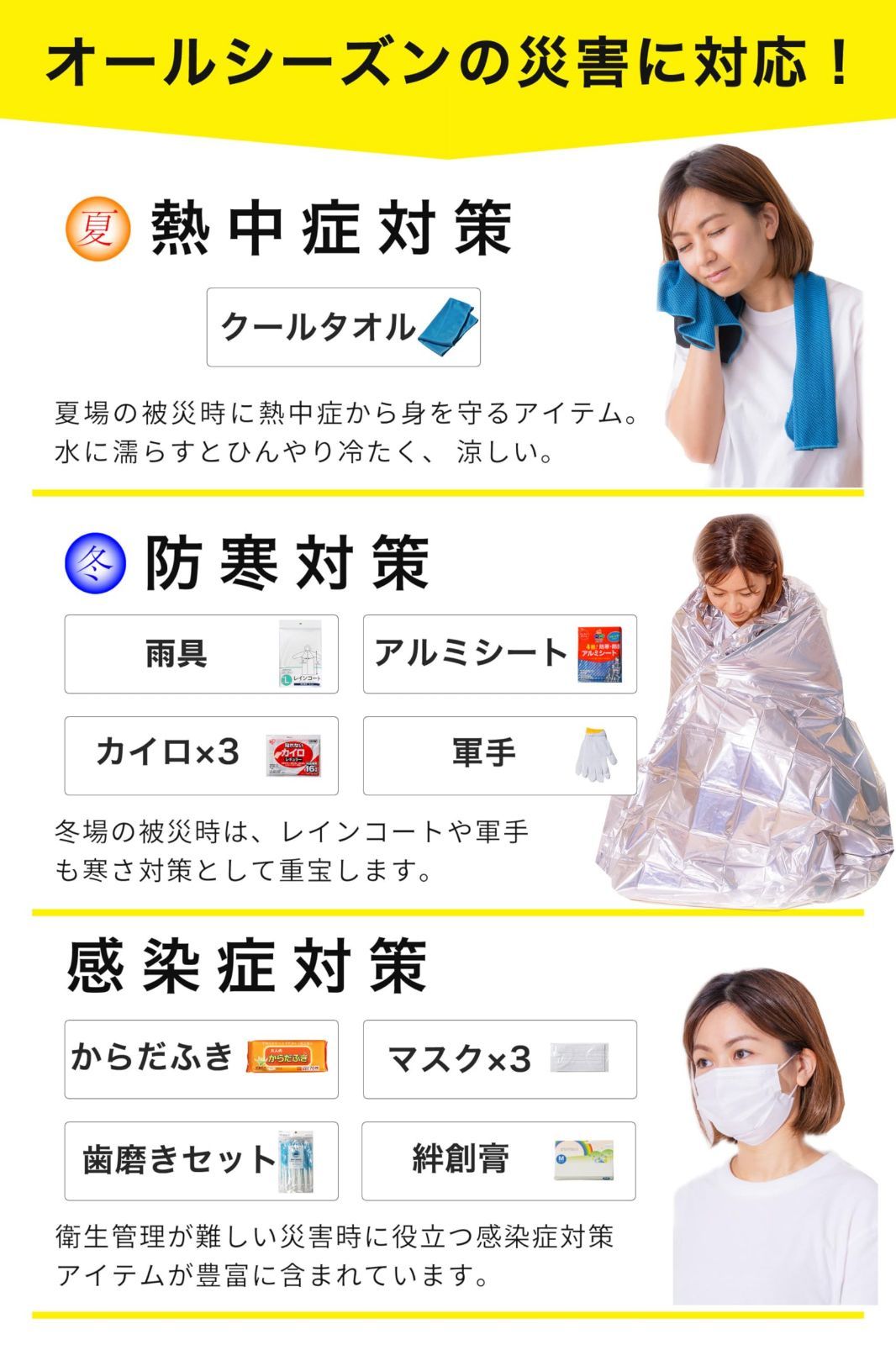 防災士が監修した 防災バッグ