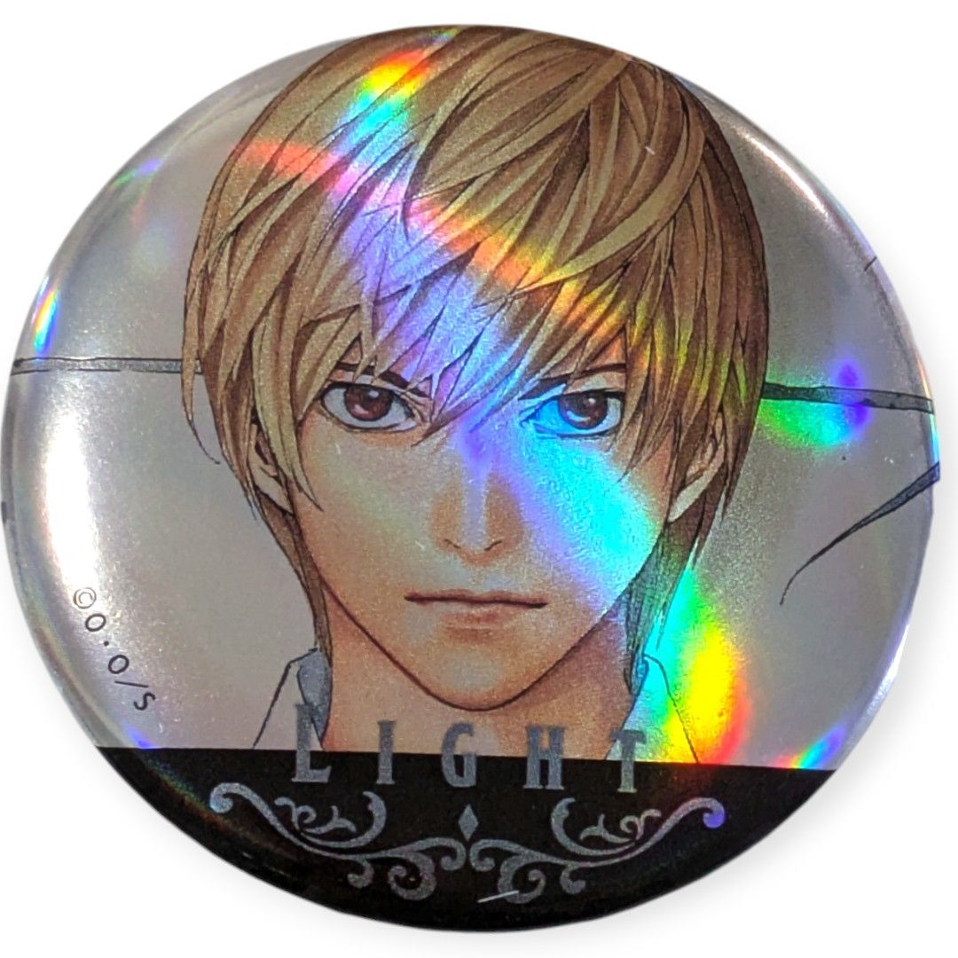 デスノート　マルイ　メタル缶バッジ　夜神月 送料無料 24時間以内発送 夜神月 メタル缶バッジ DEATH NOTE POP