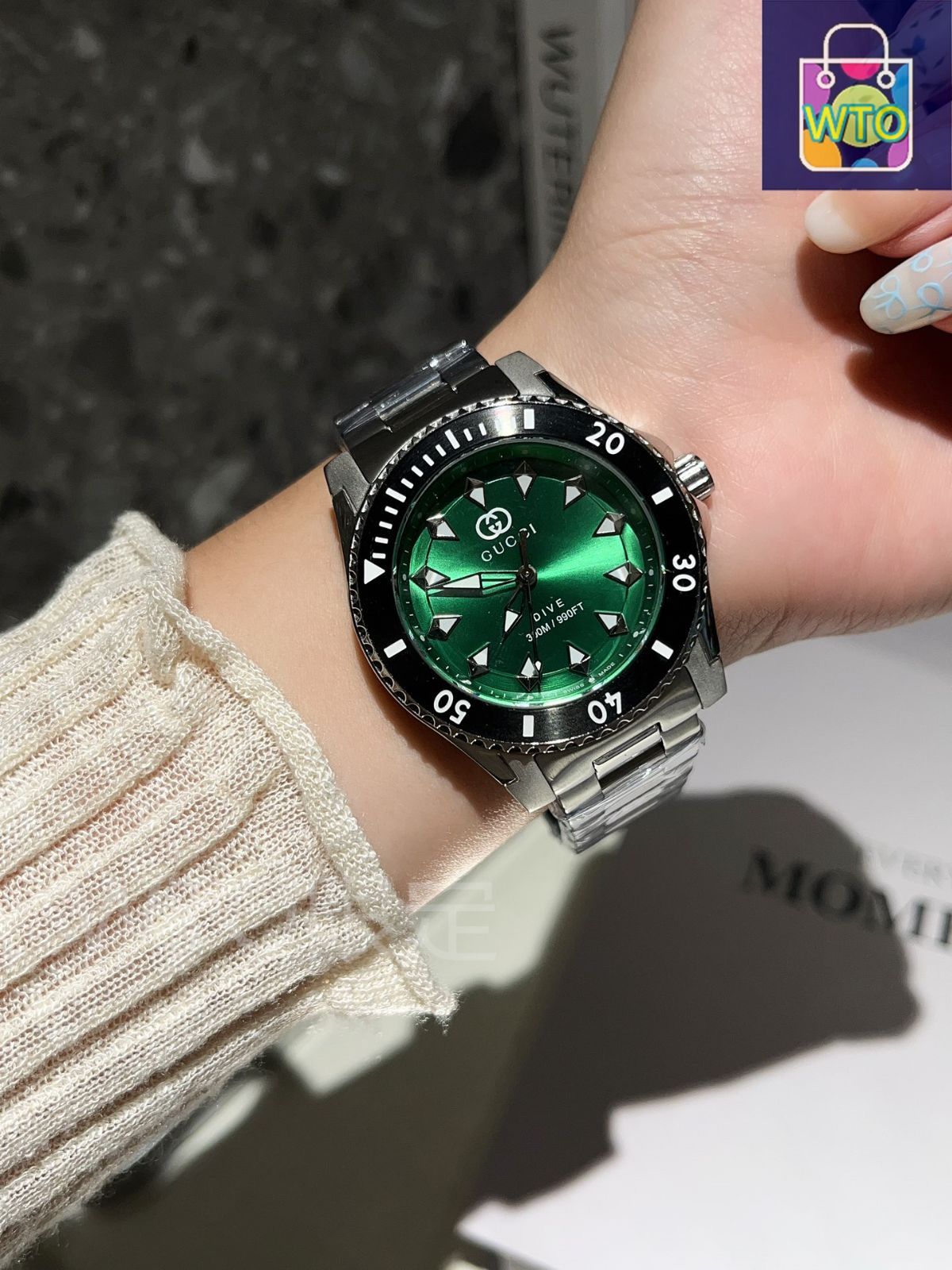 今日特価】GUCCI グッチ ダイブシリーズ 金属感が強く、スポーツ