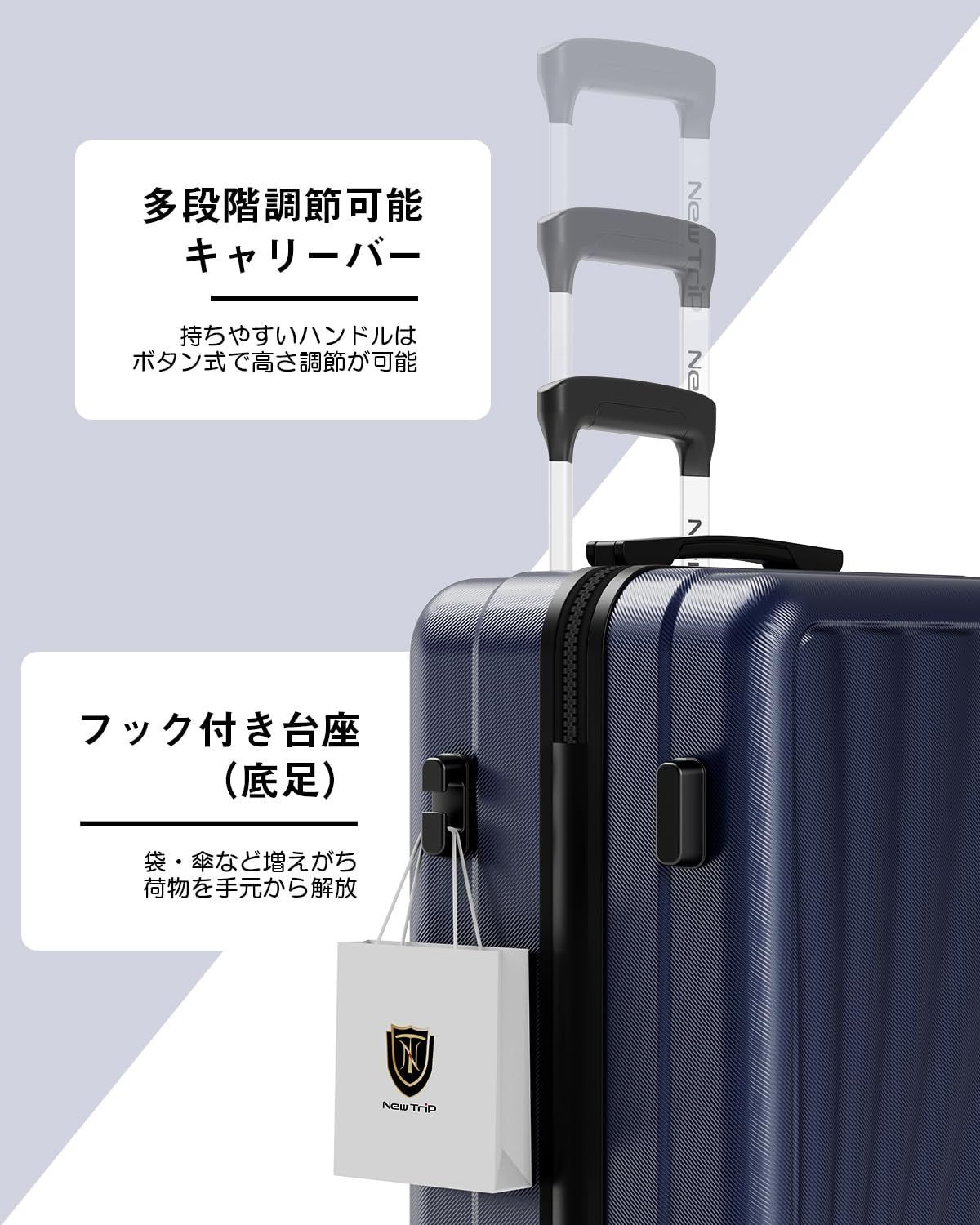 suitcase YKKファスナー