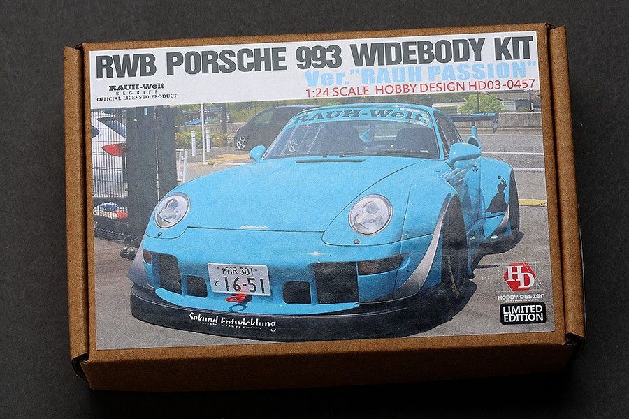 ホビーデザイン HD03-0457 1|24 RWB ポルシェ 993 ワイドボディキット For Ver. Rauh Passion レジン エッチングパーツ デカール メタルパーツ