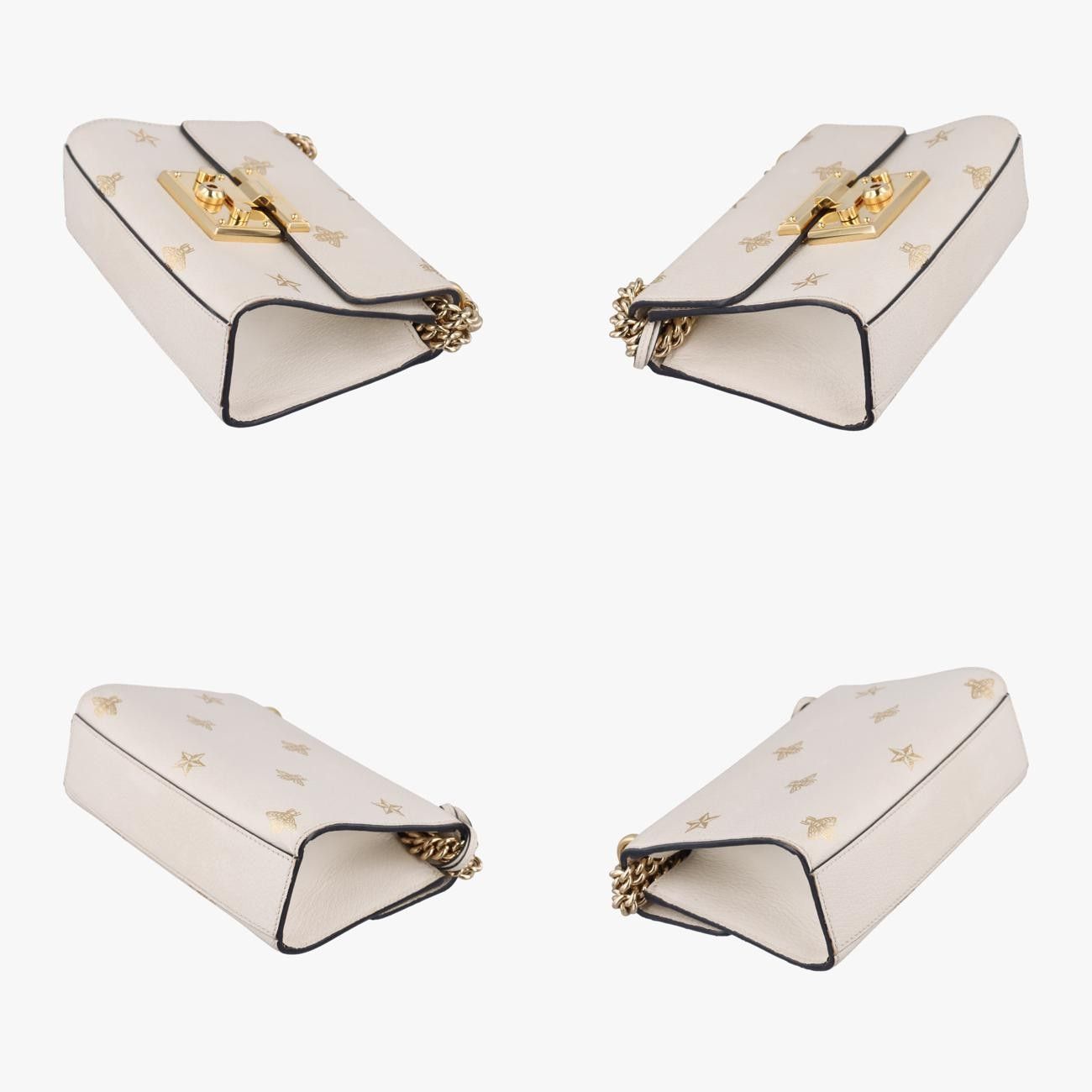 グッチGucciパドロックホワイトレザー432182I028268540