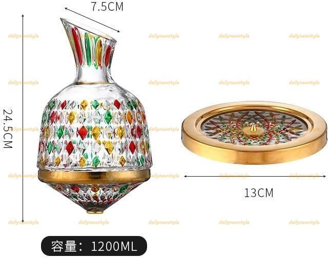 人気推薦◆ウイスキーデカンタクリスタルガラスレトロデカンタ透明蓋付きクリエイティブ赤ワインデカンタブランデーデカンタ家庭用ウイスキ
