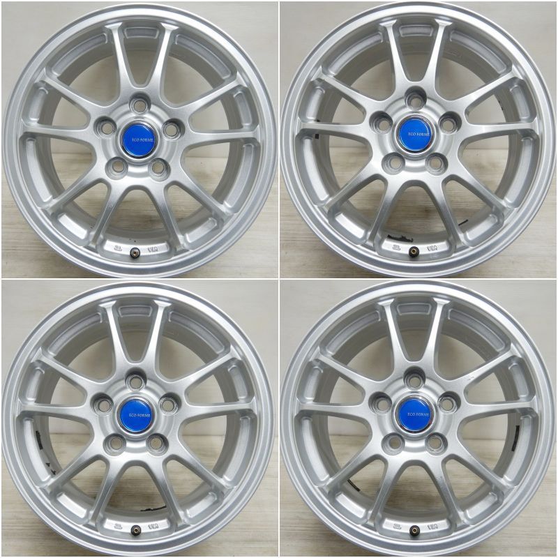 アルミホイール bridgestone ECO FORME 16インチ ４本 中古 16インチ アルミ BRIDGESTONE製 ECO FORME エコフォルム 4
