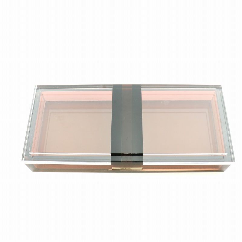 グッチ GUCCI ジュエリーケース アクセサリーケース クリア 茶