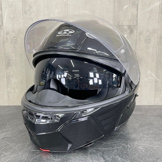 【2025年製 新品】 OGK Kabuto 白・黒 フルフェイスシステムヘルメット KAZAMI セキュリティ・セーフティ