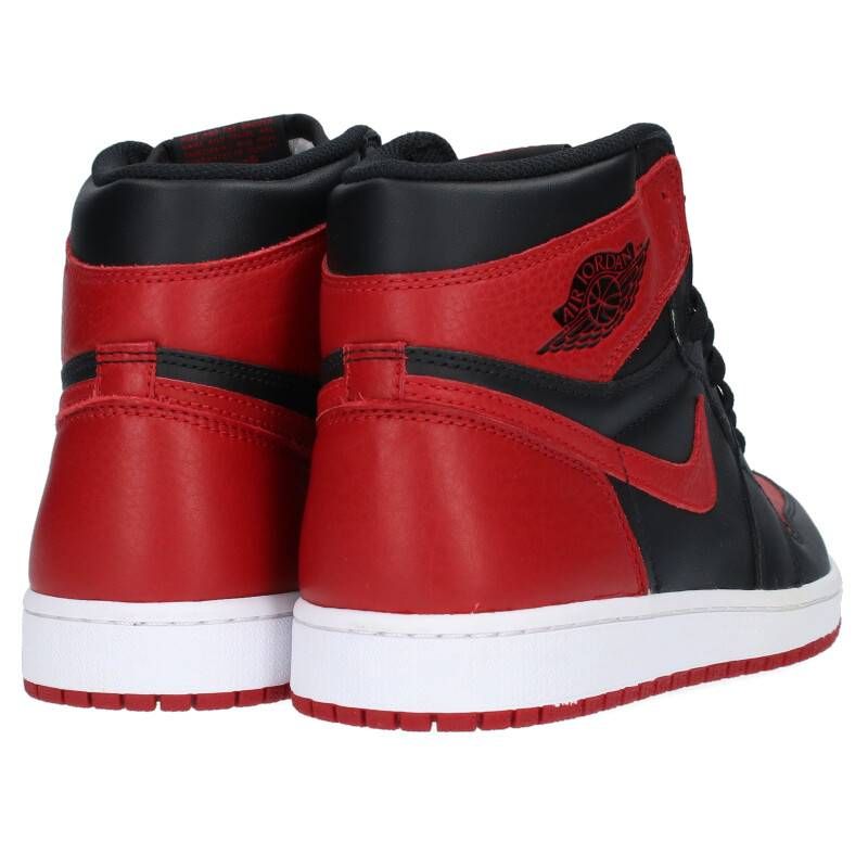 ナイキ AIR JORDAN 1 RETRO HIGH OG BANNED 555088-001 エアジョーダン1レトロハイオージーバンドスニーカー  メンズ 27.5cm 【5/25～6/8 フォロワー限定クーポン配信】