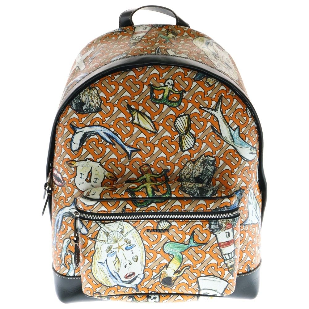 値下げ⭐︎レア　バーバリー　TBモノグラム　リュック BURBERRY (バーバリー) TBモノグラム リュックサック バックパック