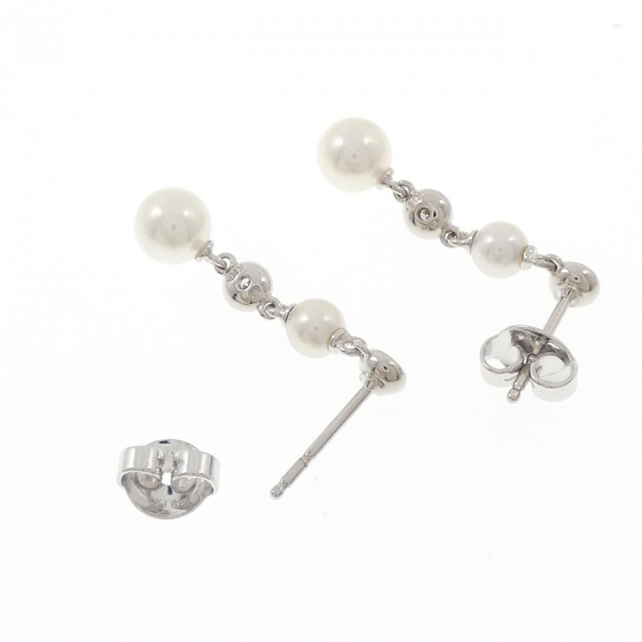 MIKIMOTO パール ピアス K18YG ミキモト 一粒パール ピアス