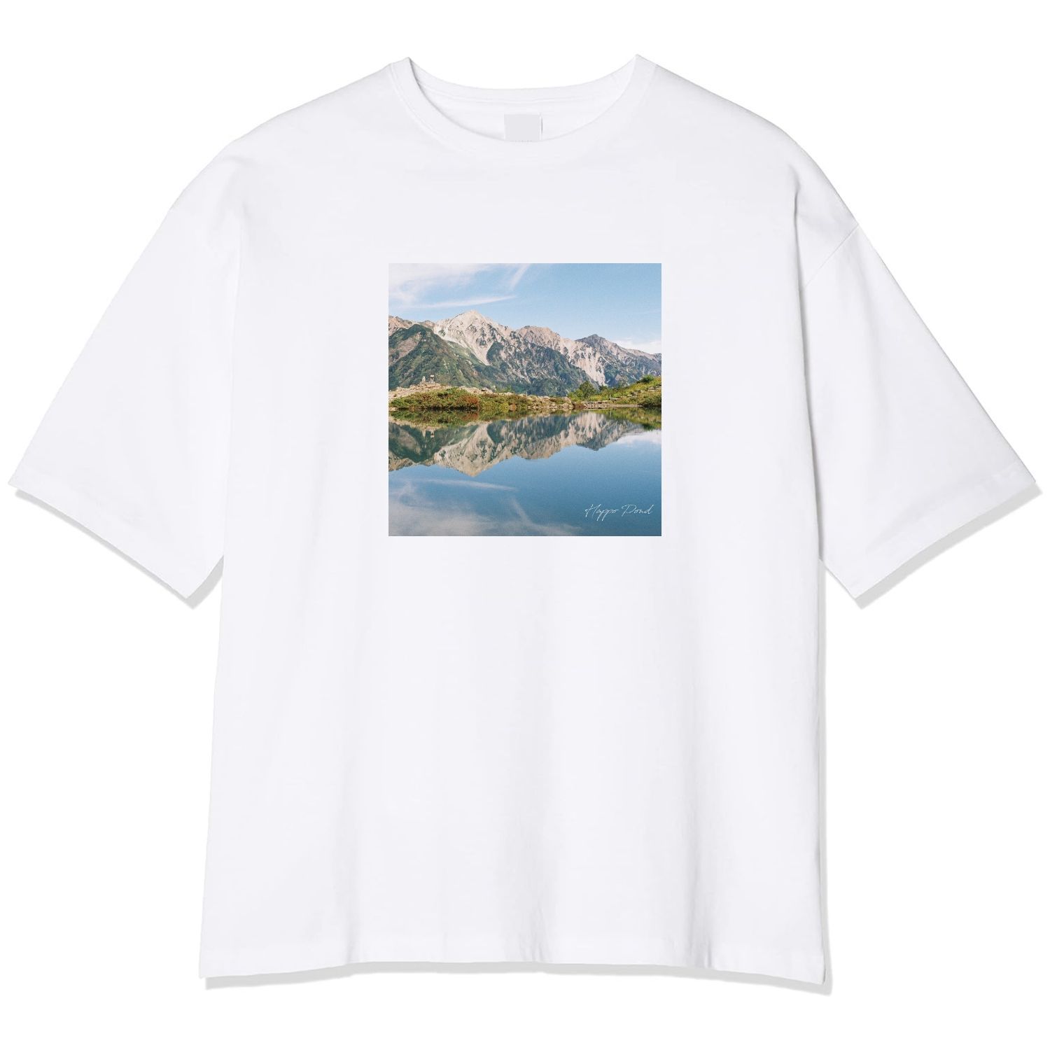 白馬三山と八方池　フォトTシャツ【Bellevue Tシャツ】