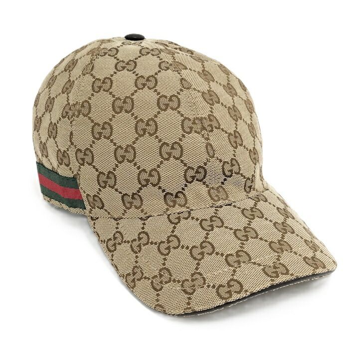 GUCCI メンズキャップ GGキャンバス サイズ L 59cm 200035-601491