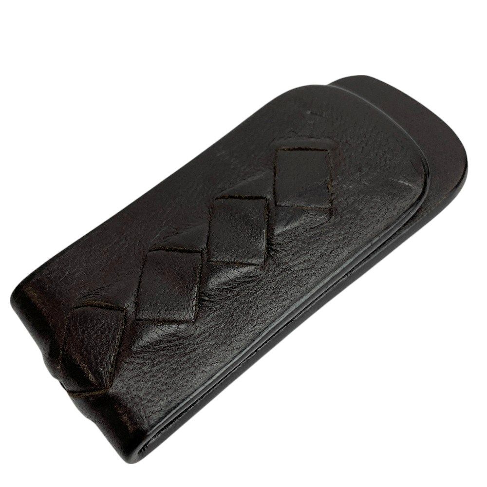 【✨美品✨】 ボッテガヴェネタ イントレチャート マネークリップ ブラウン BOTTEGA VENETA ボッテガヴェネタ 財布 二つ折り マネークリップ