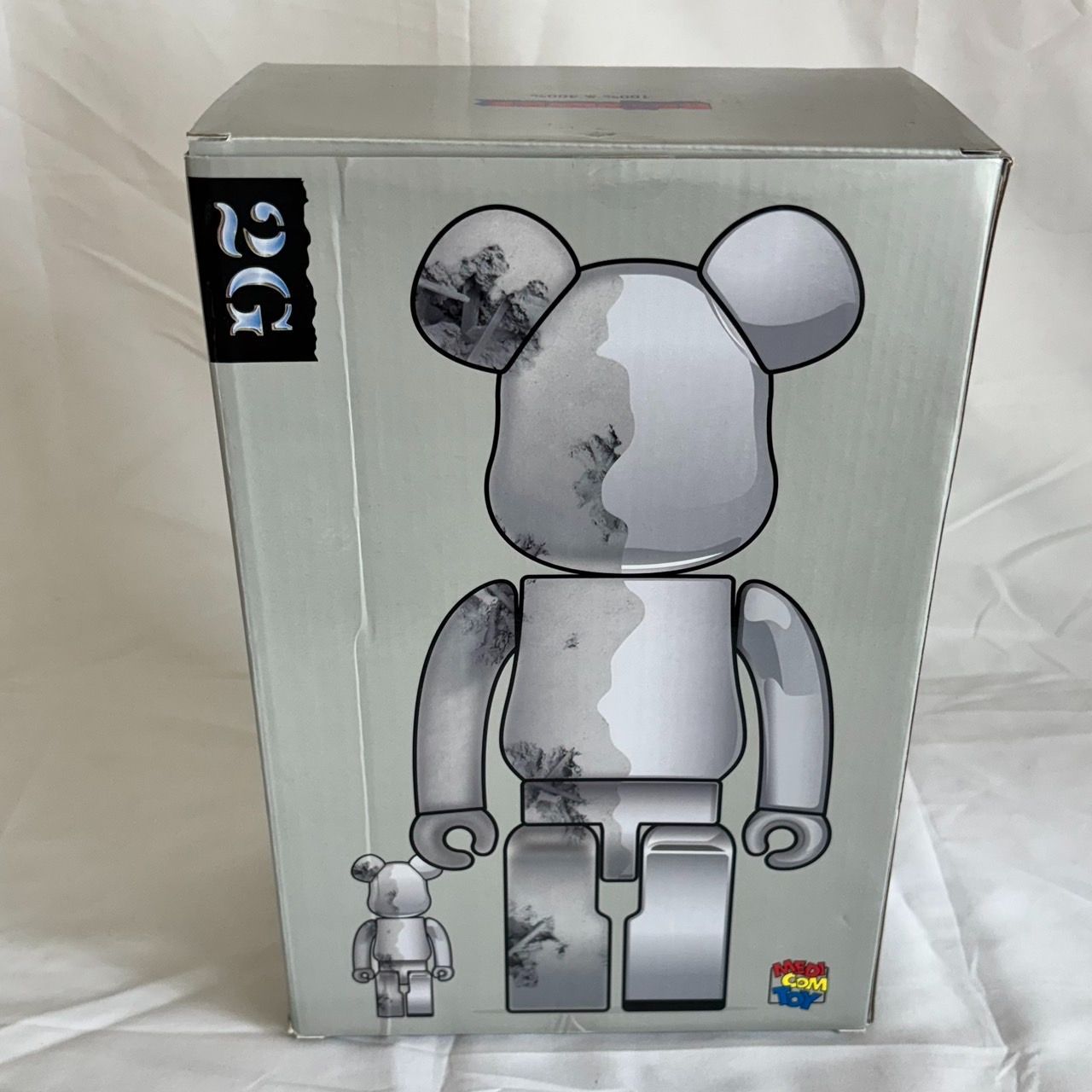 MEDICOM TOY - BE@RBRICK SORAYAMA×Daniel Arsham 100&amp;400 Bearbrick SORAYAMA x Daniel Arsham 100% & 400% Set Silver - US