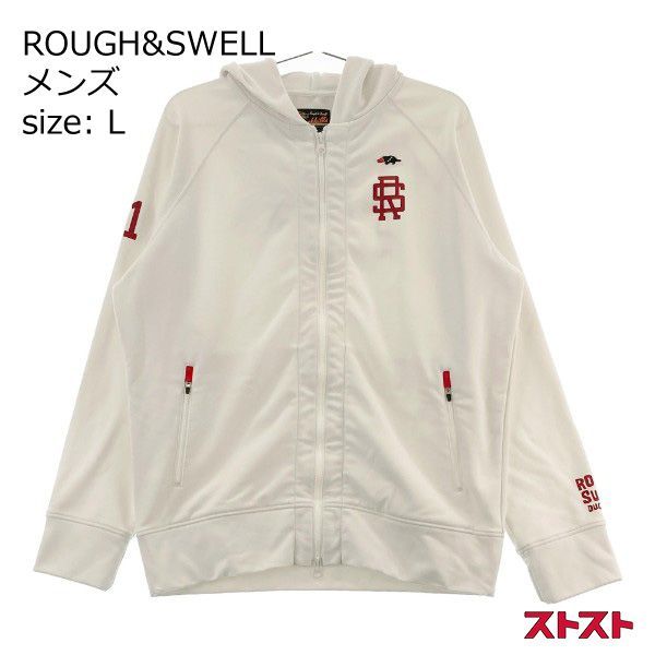 ROUGHu0026SWELL ラフアンドスウェル ジップパーカー カモノハシ ホワイト系 L [240101107191]