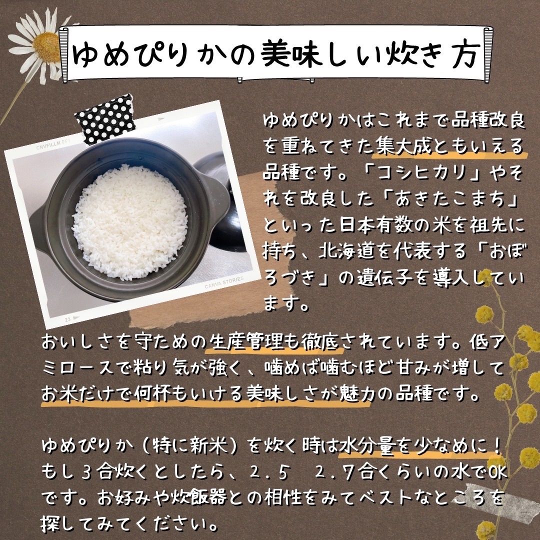 【令和6年・減農薬・特別栽培米】ゆめぴりか  10kg 北海道蘭越産
