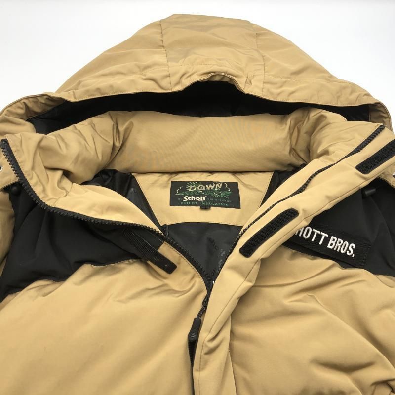 中古】SCHOTT ダウンジャケット M ベージュ ショット[10] - メルカリ
