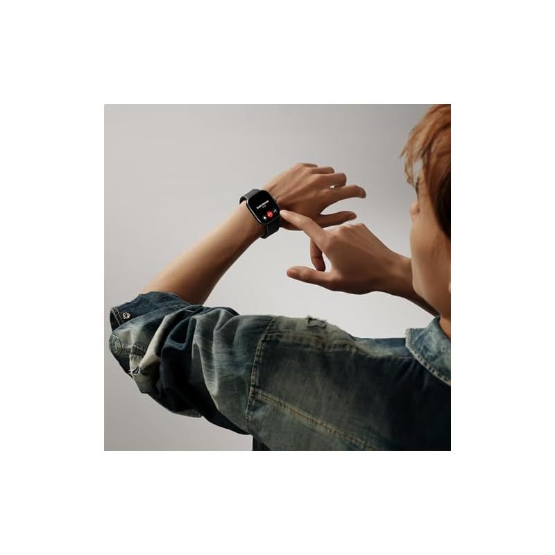 シャオミ(Xiaomi) スマートウォッチ Redmi Watch 4 1.97インチ超大型ディスプレイ 20日間のバッテリー持続時間 Bluetooth 通話対応 150種類スポーツモード 回転式クラウン Alexa対応 GPS内蔵 オブシディア Watch Redmi スマートウォッチ シャオミ XIAOMI 0