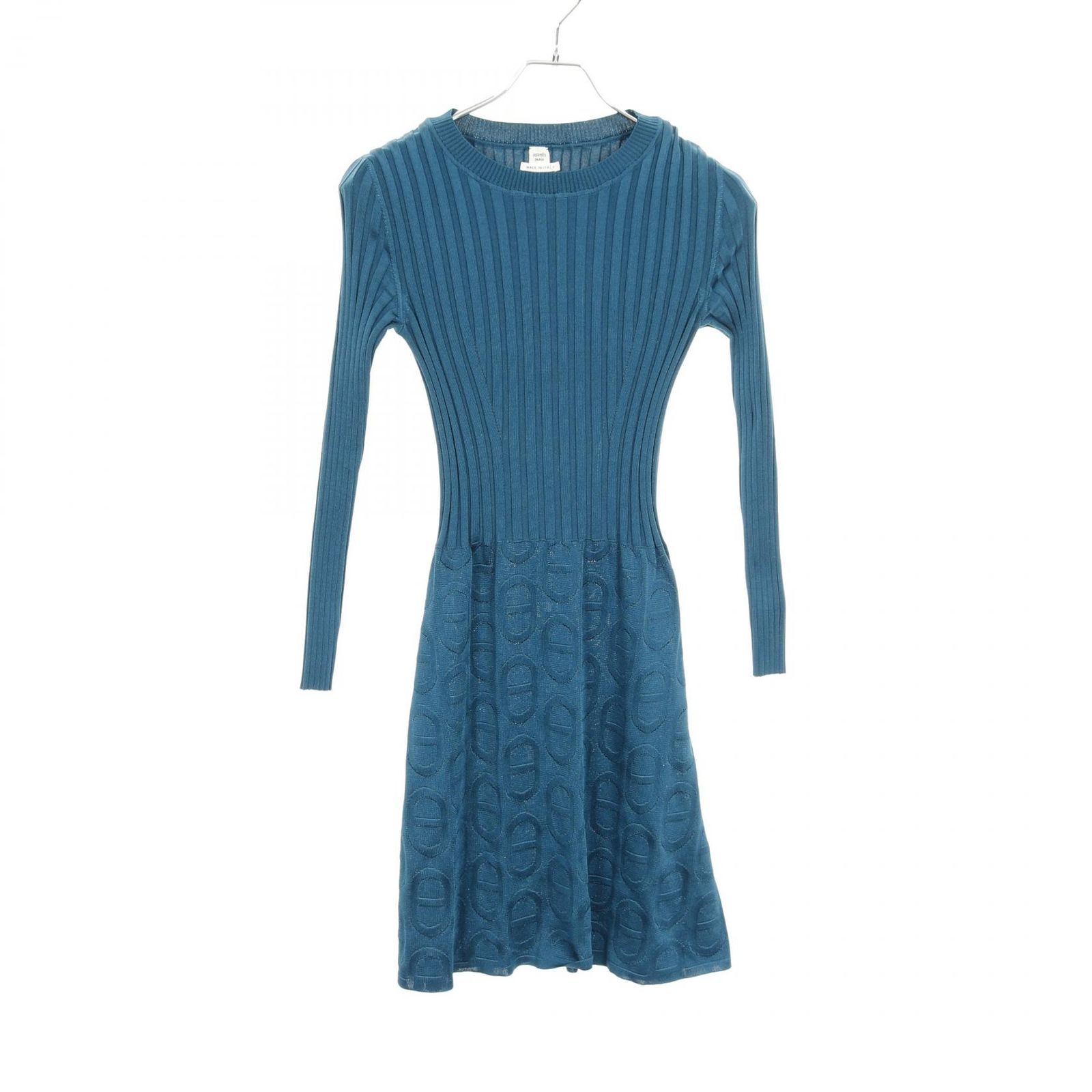 HERMES エルメス リブ ワンピース